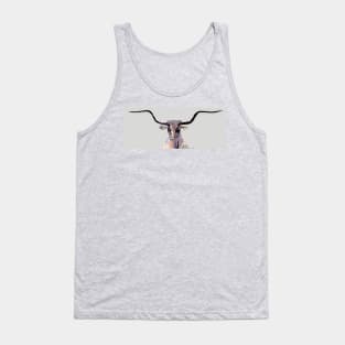 Longhorn in Denim Tones Tank Top